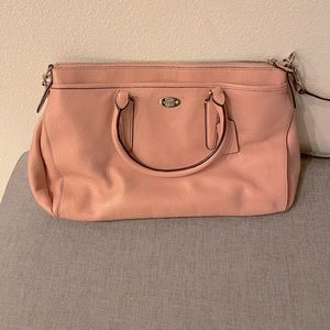 Light dusty pink coach bag used